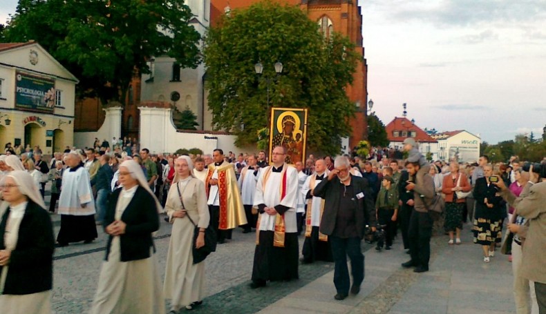 Peregrynacja kopii Ikony Częstochowskiej, Białystok, 12.08.2012, fot. Andrzej Bajguz