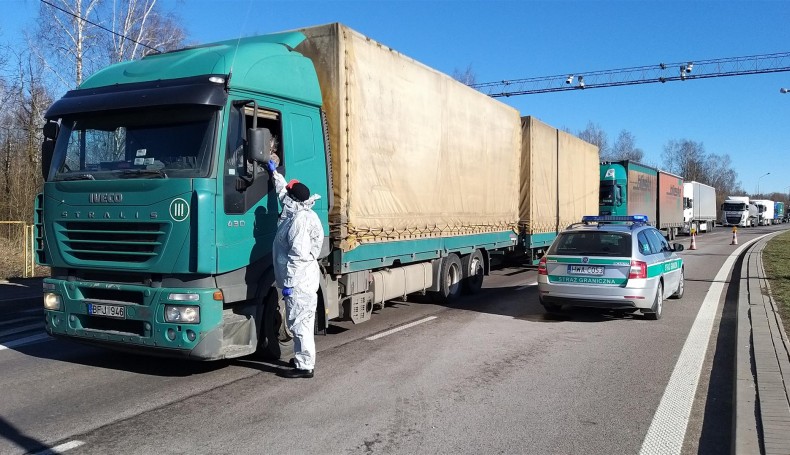 Kontrole na granicy z Litwą w Budzisku, fot. Iza Kosakowska