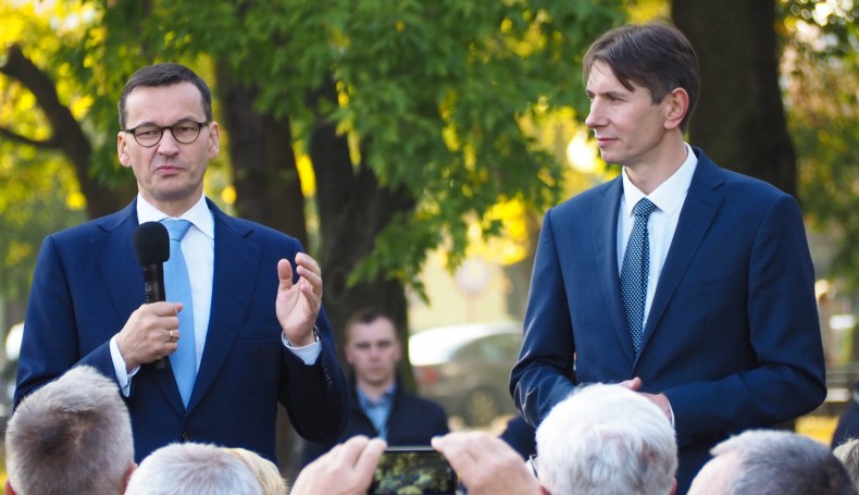 Premier Mateusz Morawiecki spotkał się z mieszkańcami Augustowa, fot. Marta Sołtys