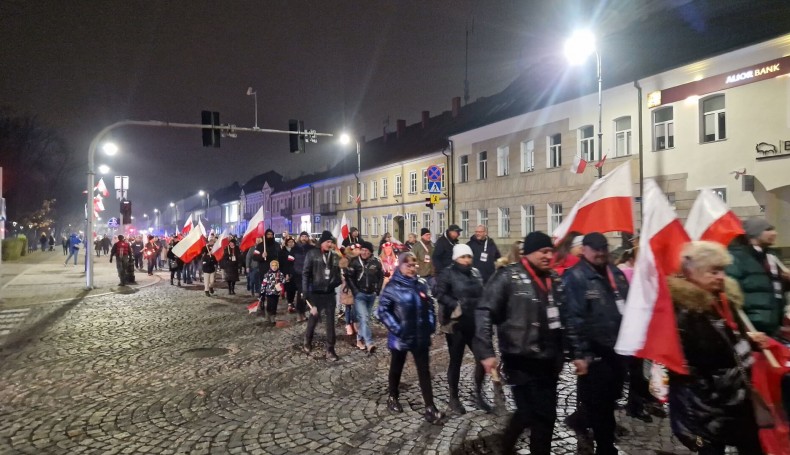 Młodzieżowy Marsz Niepodległości w Suwałkach, 11.11.2024, fot. Areta Topornicka