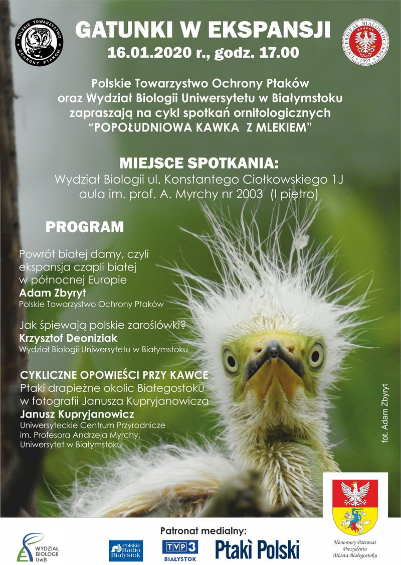 Cykl Popołudniowa kawka z mlekiem - "Ptaki w ekspansji"