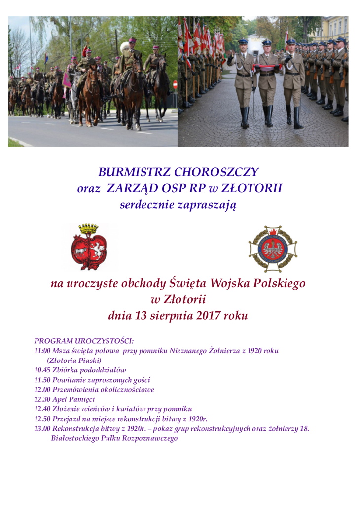 Święto Wojska Polskiego w Złotorii