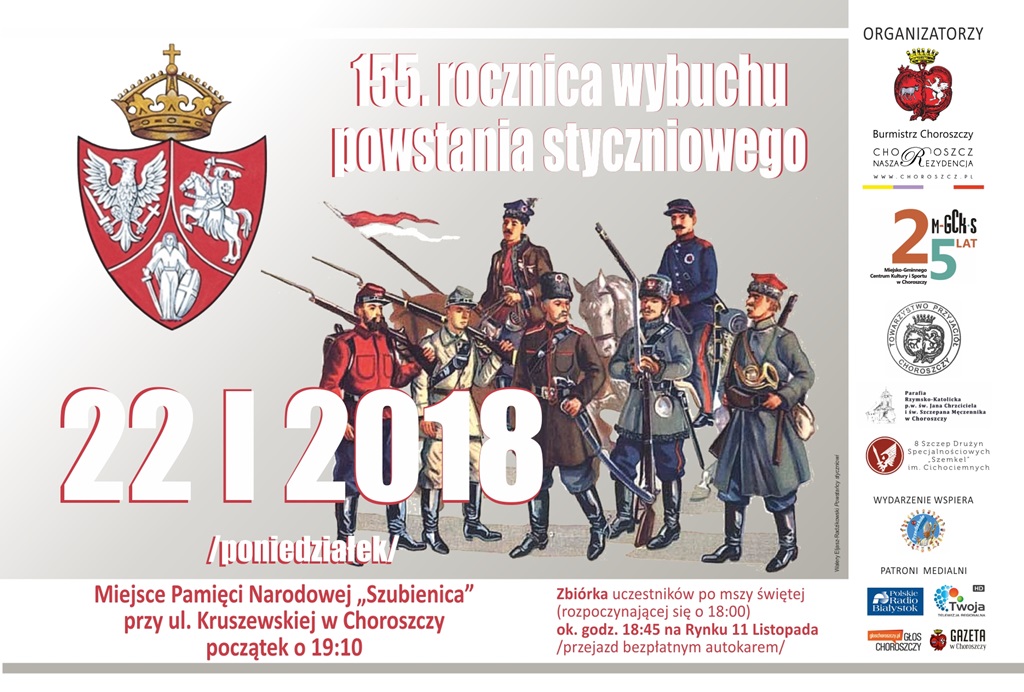 155. rocznica wybuchu Powstania Styczniowego - choroszczańskie obchody
