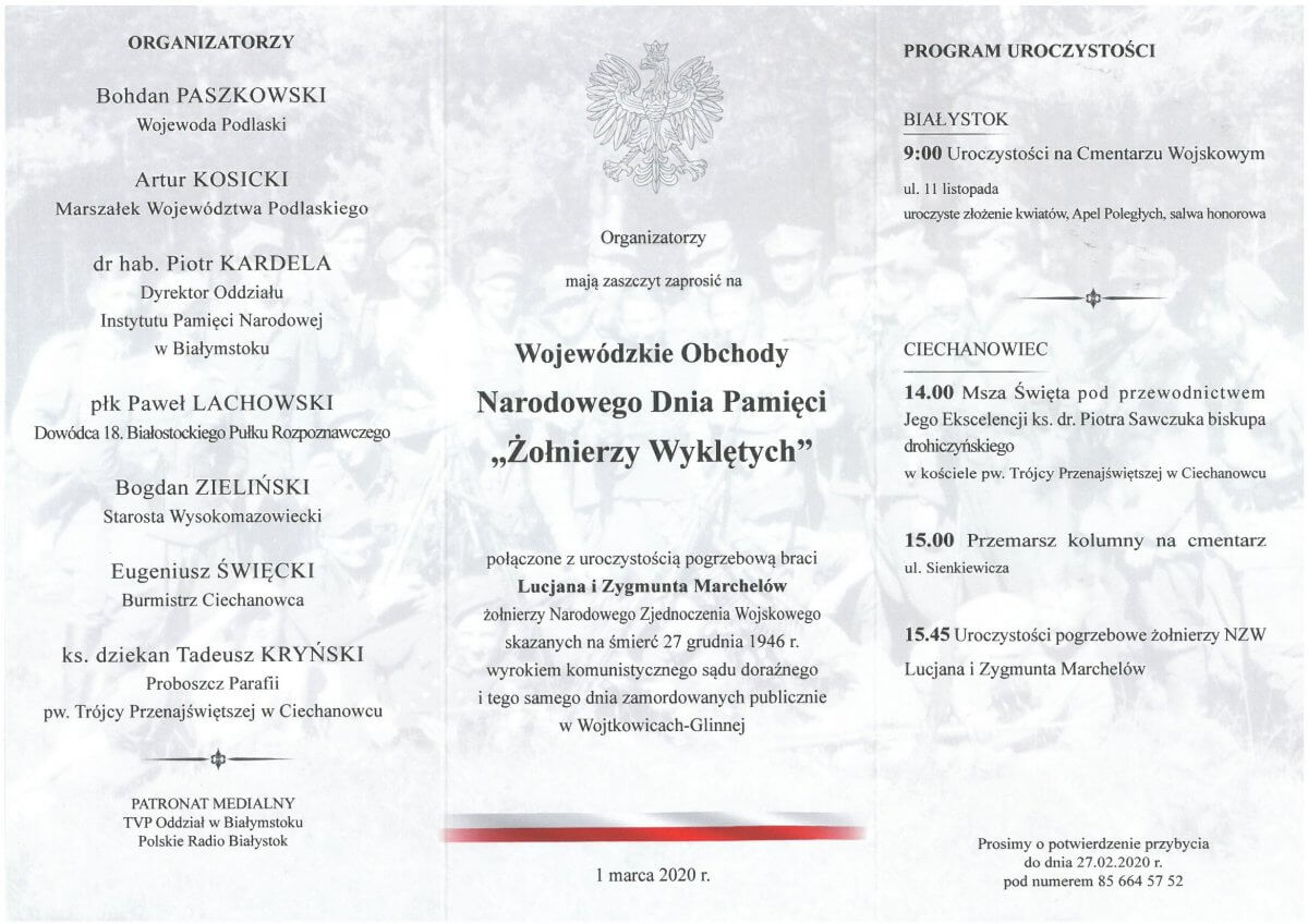 Wojewódzkie Obchody Narodowego Dnia Pamięci Żołnierzy Wyklętych