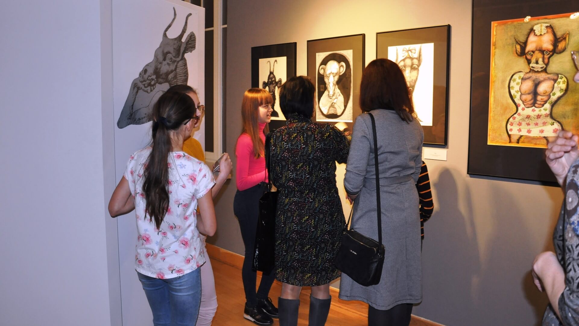 Jeszcze przez miesiąc w Suwałkach będzie można oglądać wystawę ilustracji Jana Lebensteina do "Folwarku zwierzęcego" George'a Orwella