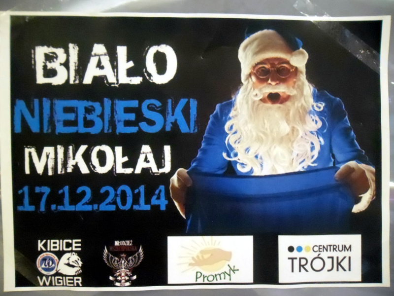 Suwałki:  "Biało-niebieski Mikołaj" na rzecz ubogich dzieci
