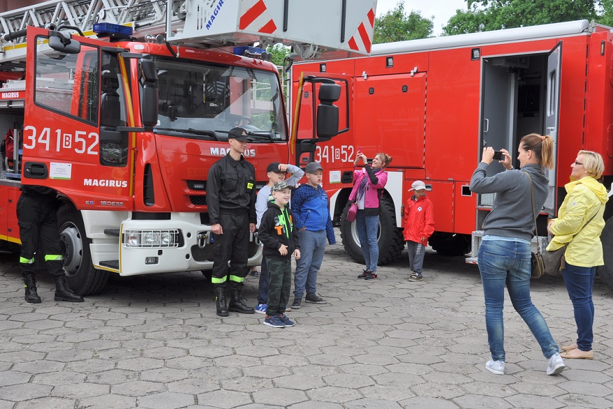 Mikrofalówka w strażackim wozie