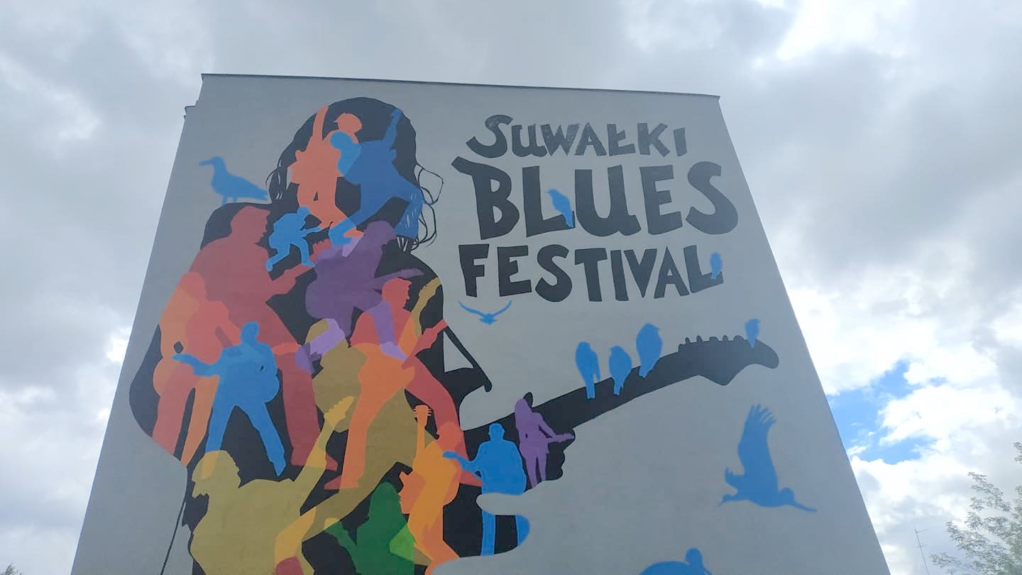 Bluesowy mural w Suwałkach jest już gotowy