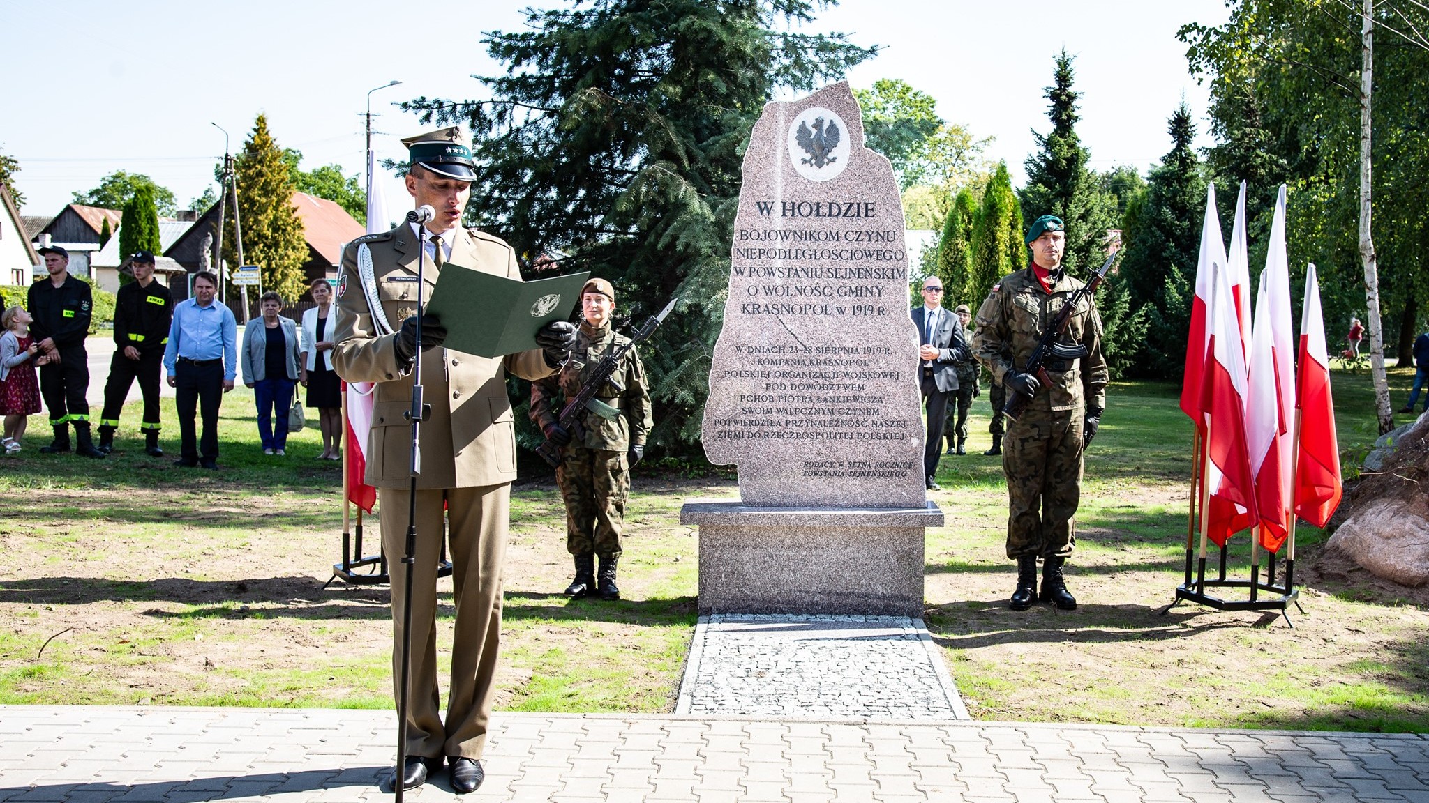W Krasnopolu powstał pomnik, który upamiętnia lokalny epizod Powstania Sejneńskiego