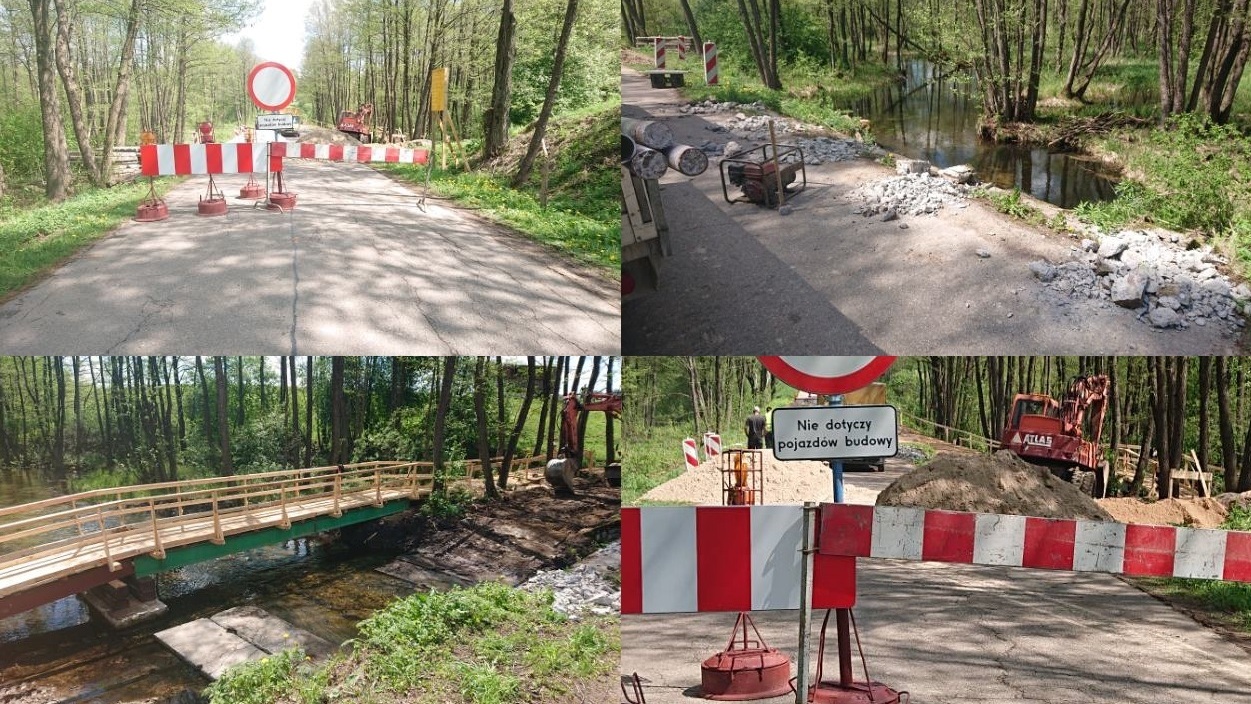 Most na Czarnej Hańczy w Malesowiźnie został tymczasowo zamknięty