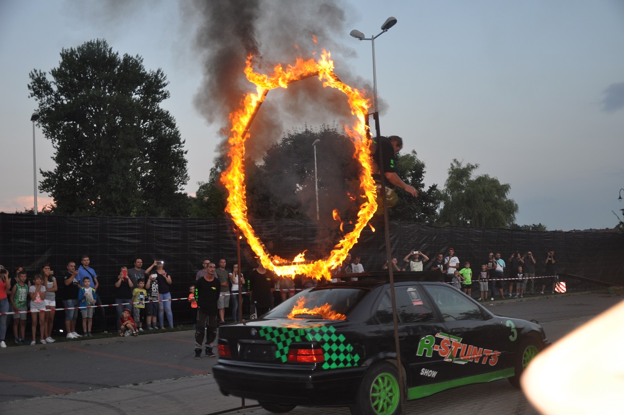 Pokaz kaskaderski w Suwałkach