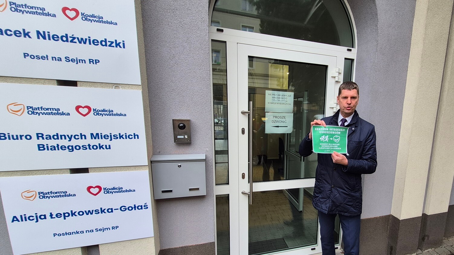 Prawo i Sprawiedliwość chce referendum w sprawie przyjmowania migrantów, 31.03.2025, fot. Grzegorz Pilat