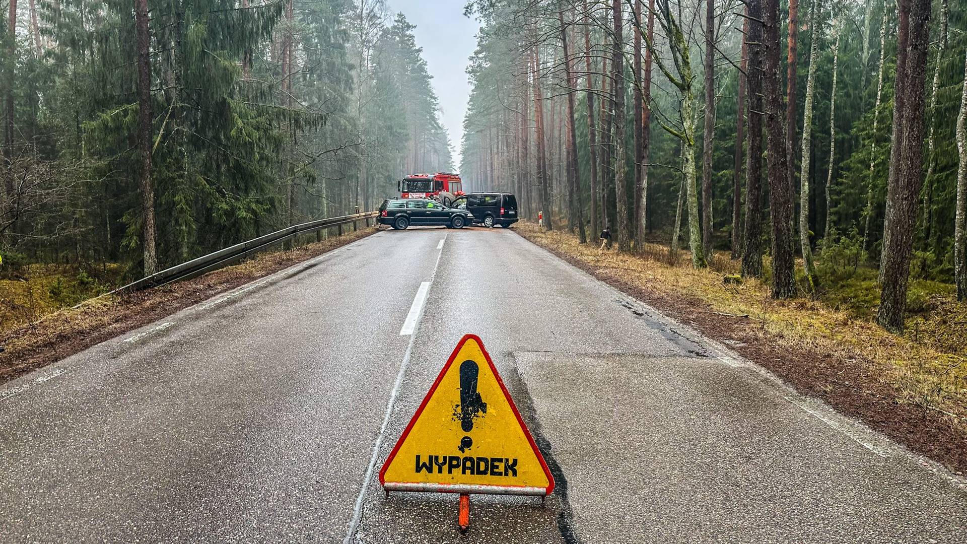 Wypadek w Przewięzi, 28.02.2025, źródło: podlaska policja